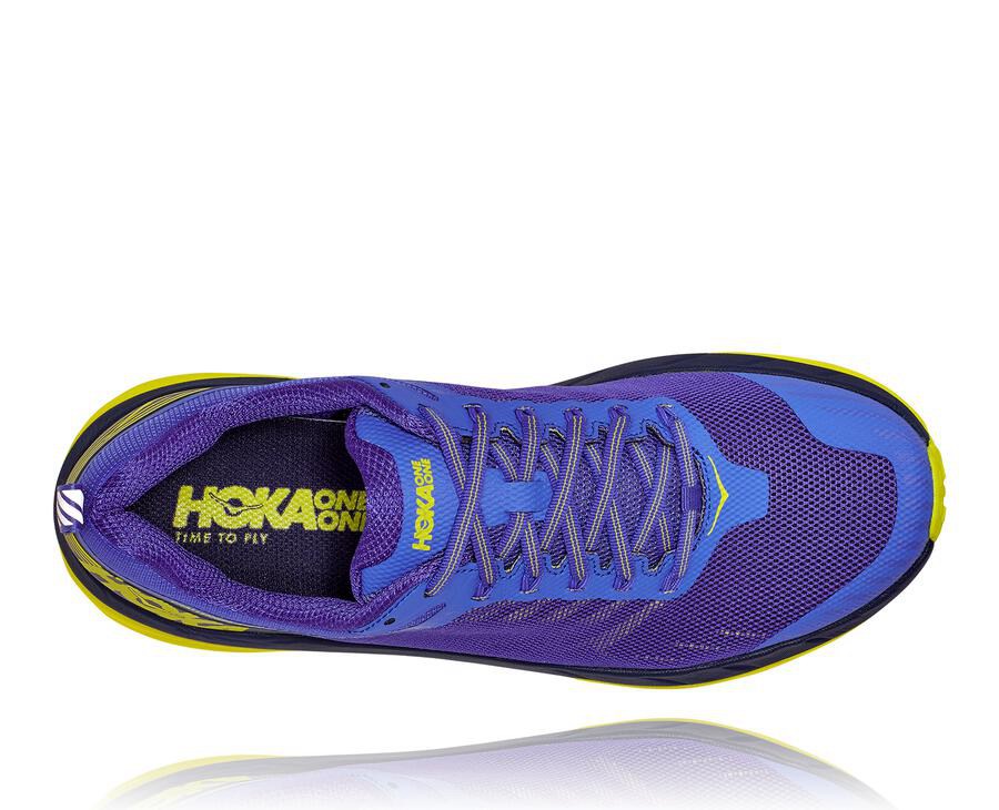 Chaussure Trail Hoka One One Challenger Atr 5 Homme - Bleu/Vert - TPM-024765